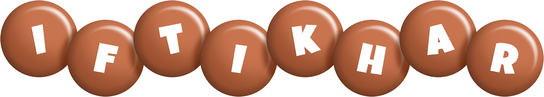 Iftikhar candy-brown logo
