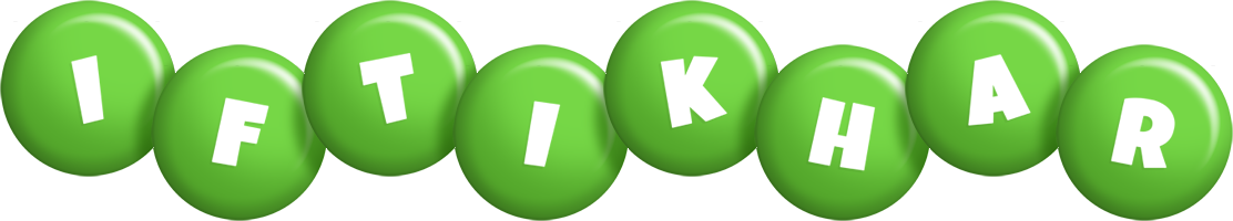 Iftikhar candy-green logo