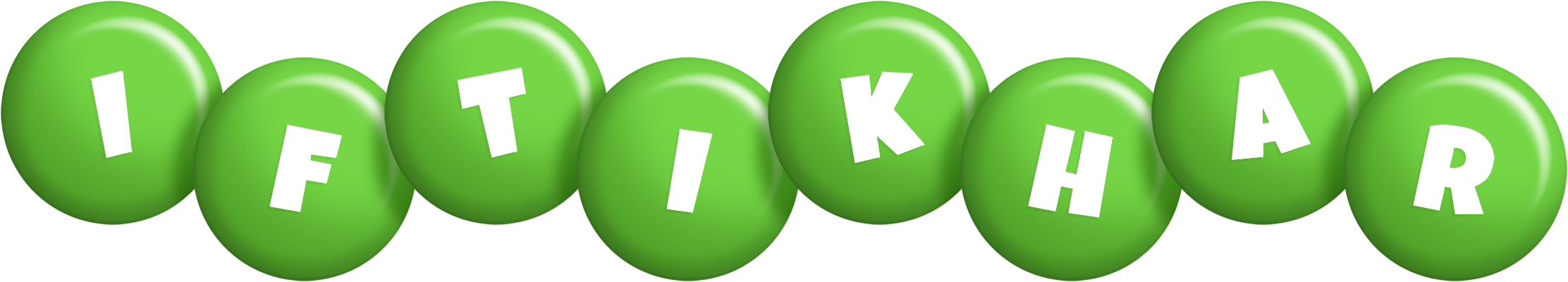 Iftikhar candy-green logo