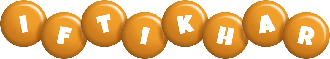 Iftikhar candy-orange logo