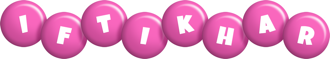 Iftikhar candy-pink logo