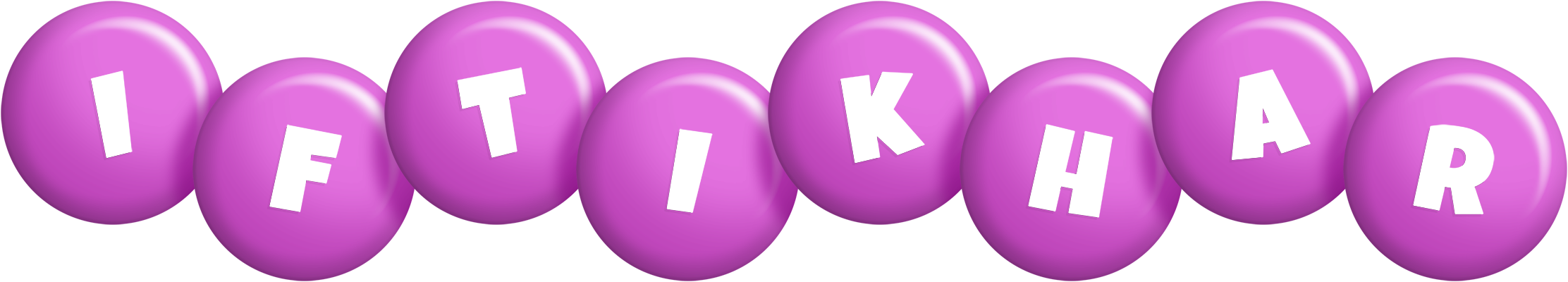 Iftikhar candy-purple logo