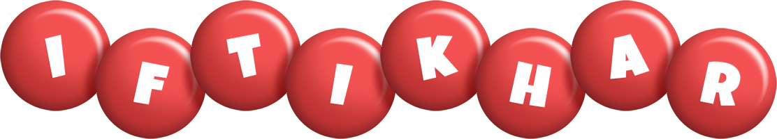 Iftikhar candy-red logo