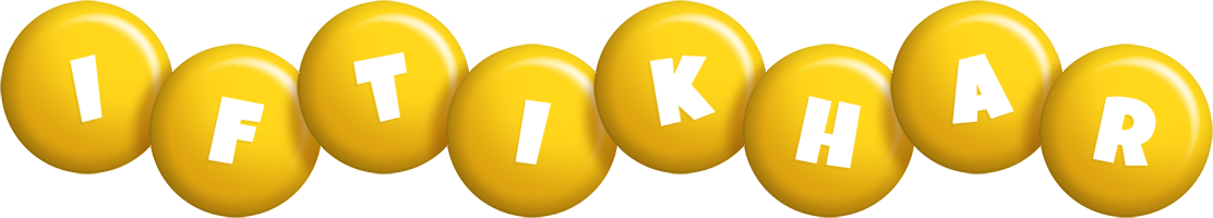 Iftikhar candy-yellow logo