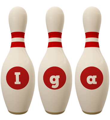 Iga bowling-pin logo