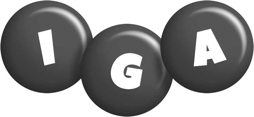 Iga candy-black logo