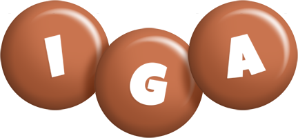 Iga candy-brown logo