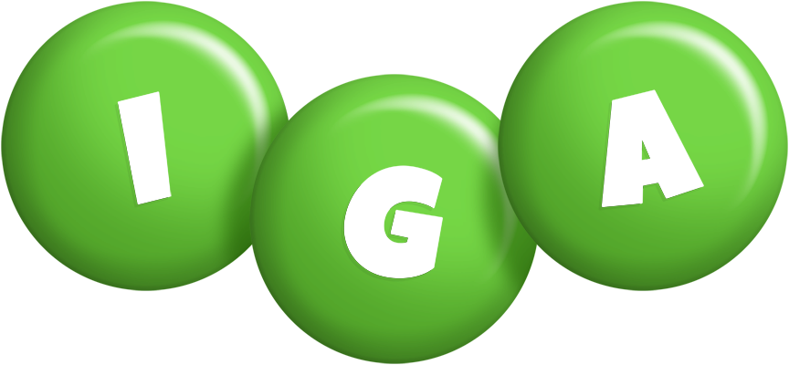 Iga candy-green logo