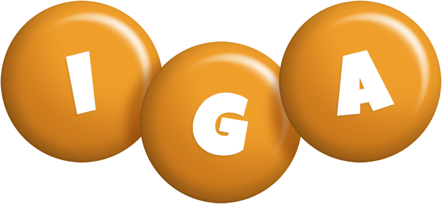 Iga candy-orange logo