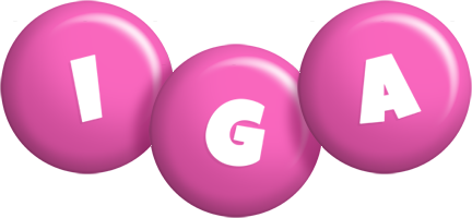 Iga candy-pink logo