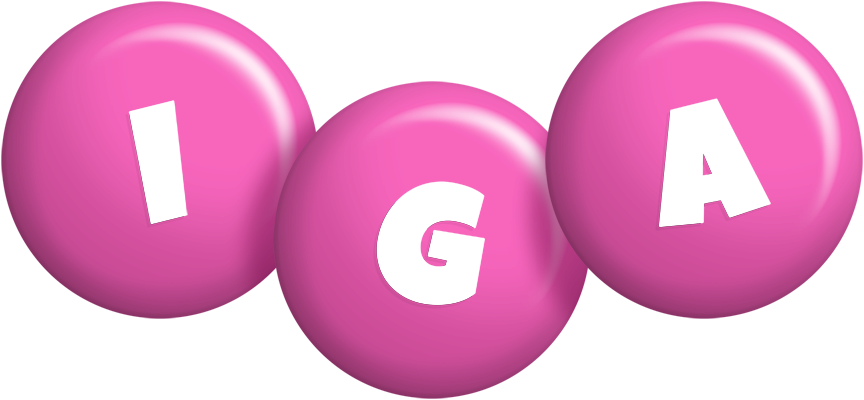 Iga candy-pink logo