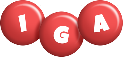 Iga candy-red logo