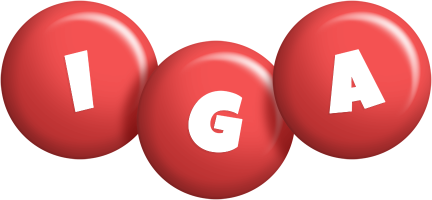 Iga candy-red logo