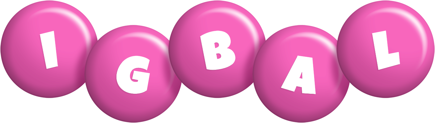 Igbal candy-pink logo