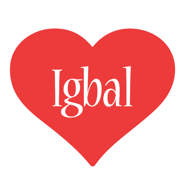 Igbal love logo