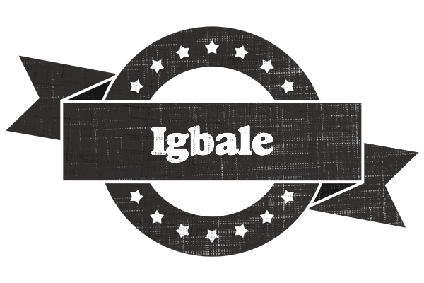Igbale grunge logo