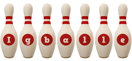 Igballe bowling-pin logo