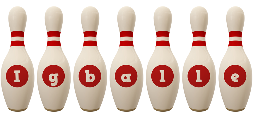 Igballe bowling-pin logo