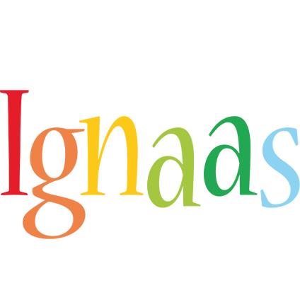Ignaas birthday logo
