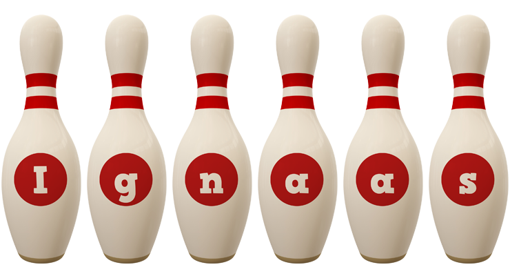 Ignaas bowling-pin logo