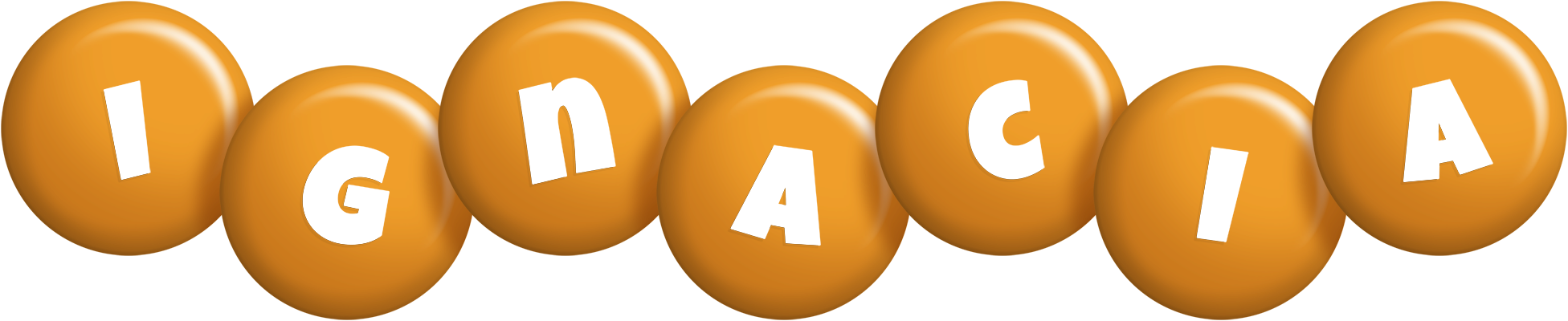 Ignacia candy-orange logo