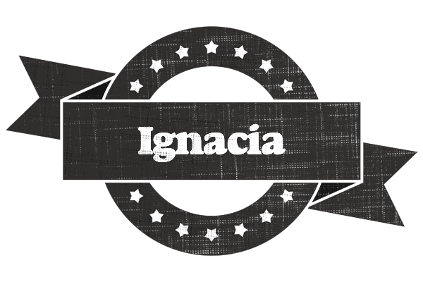 Ignacia grunge logo