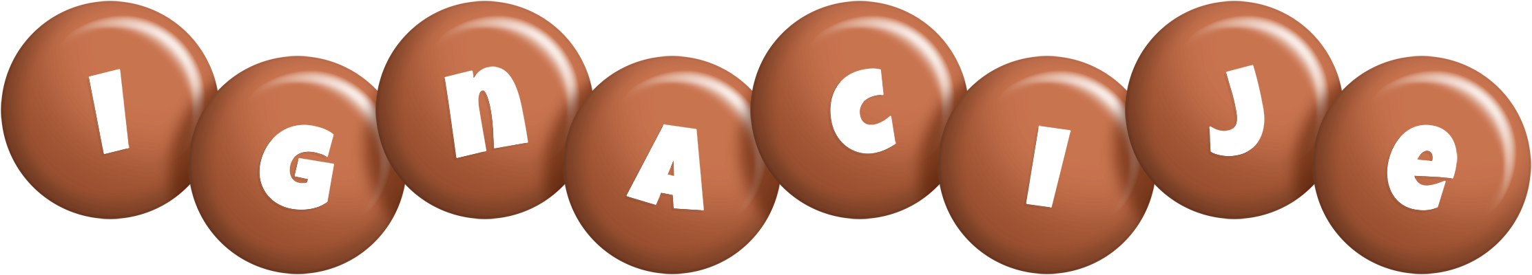 Ignacije candy-brown logo