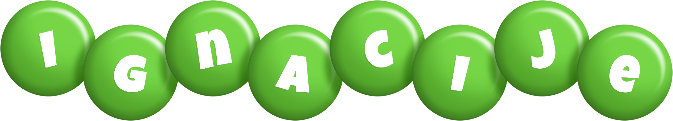Ignacije candy-green logo