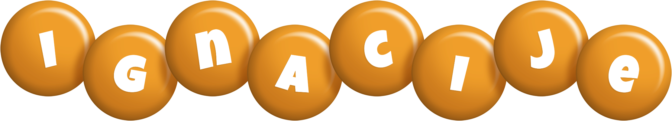 Ignacije candy-orange logo
