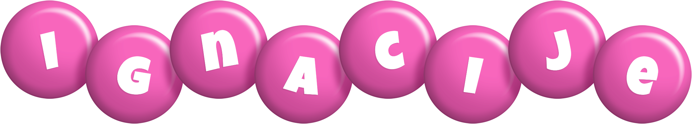 Ignacije candy-pink logo