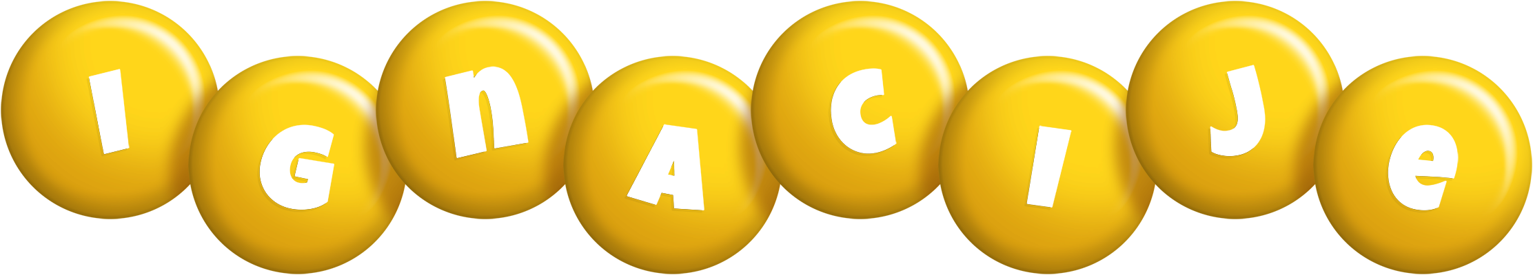 Ignacije candy-yellow logo