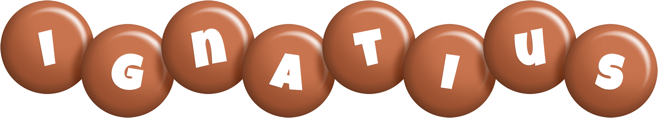 Ignatius candy-brown logo