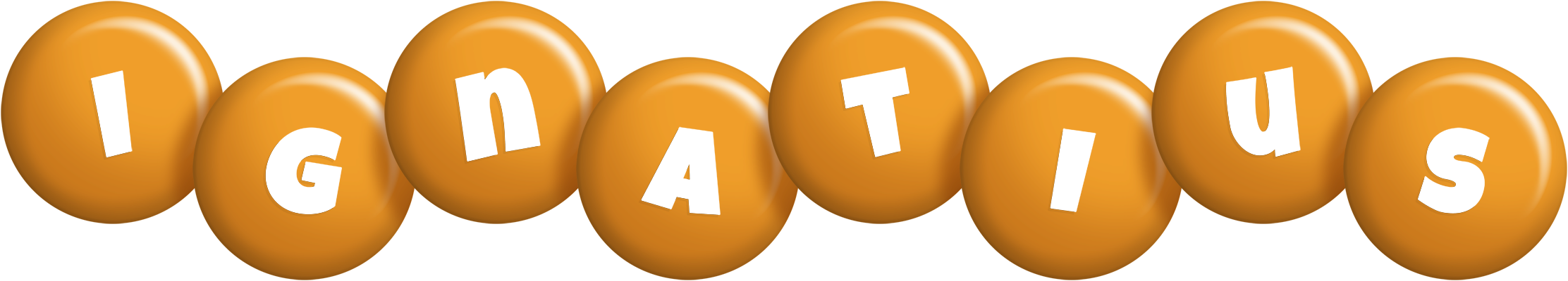 Ignatius candy-orange logo
