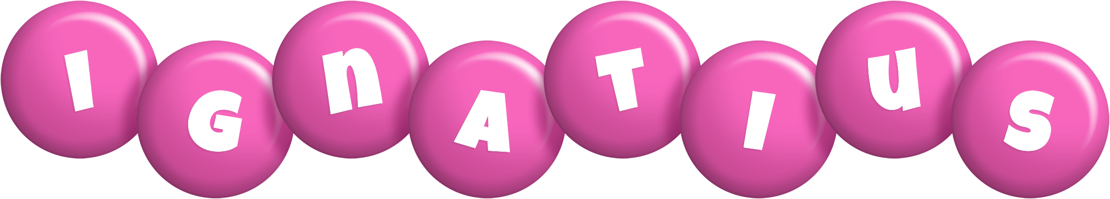 Ignatius candy-pink logo