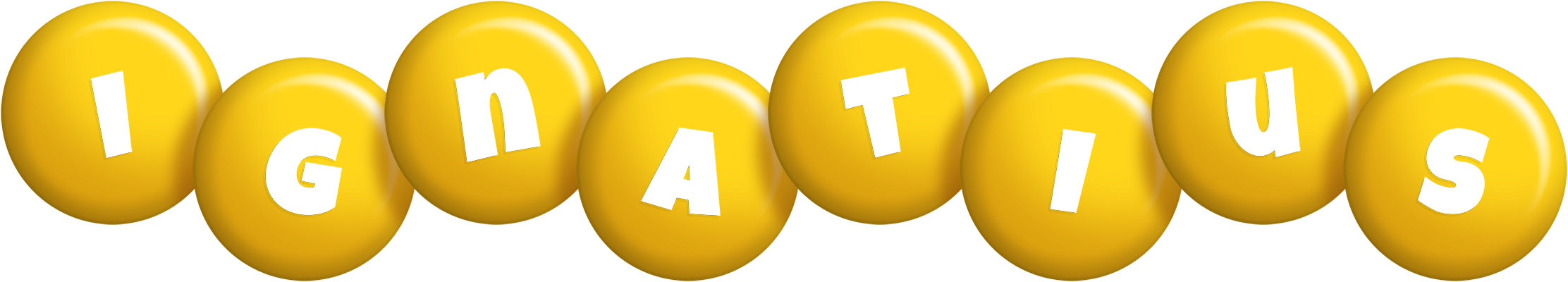 Ignatius candy-yellow logo