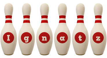 Ignatz bowling-pin logo