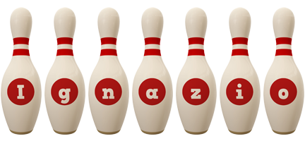 Ignazio bowling-pin logo