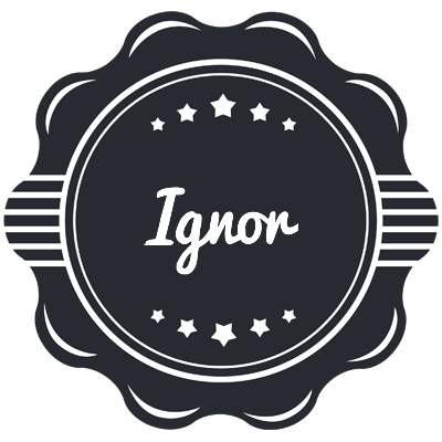 Ignor badge logo