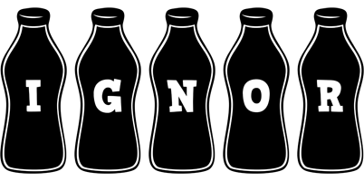 Ignor bottle logo