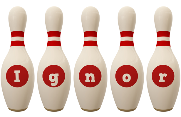 Ignor bowling-pin logo