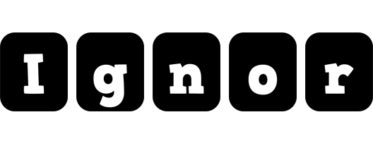 Ignor box logo