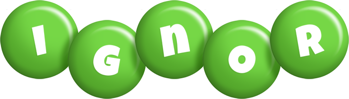 Ignor candy-green logo