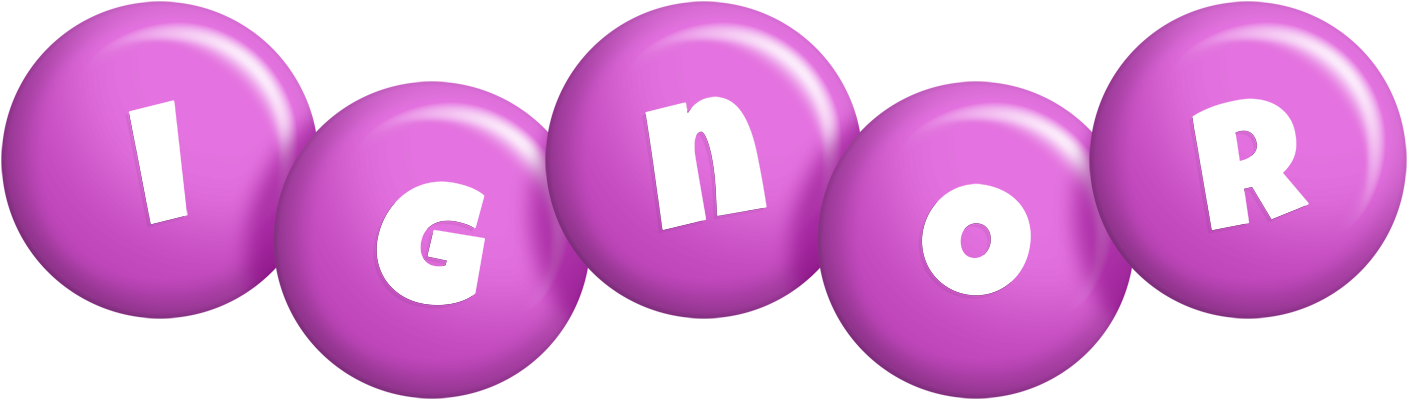Ignor candy-purple logo