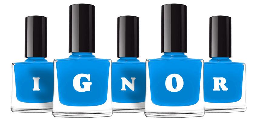 Ignor glossy logo