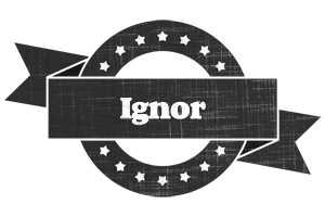 Ignor grunge logo