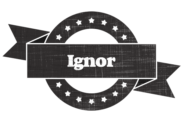 Ignor grunge logo