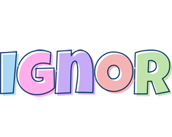 Ignor pastel logo