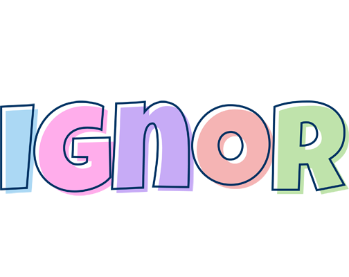 Ignor pastel logo