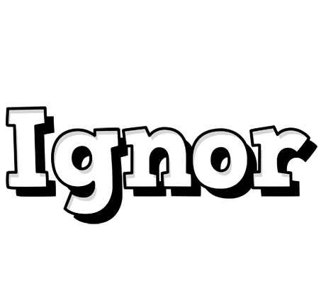 Ignor snowing logo