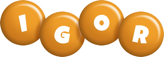 Igor candy-orange logo